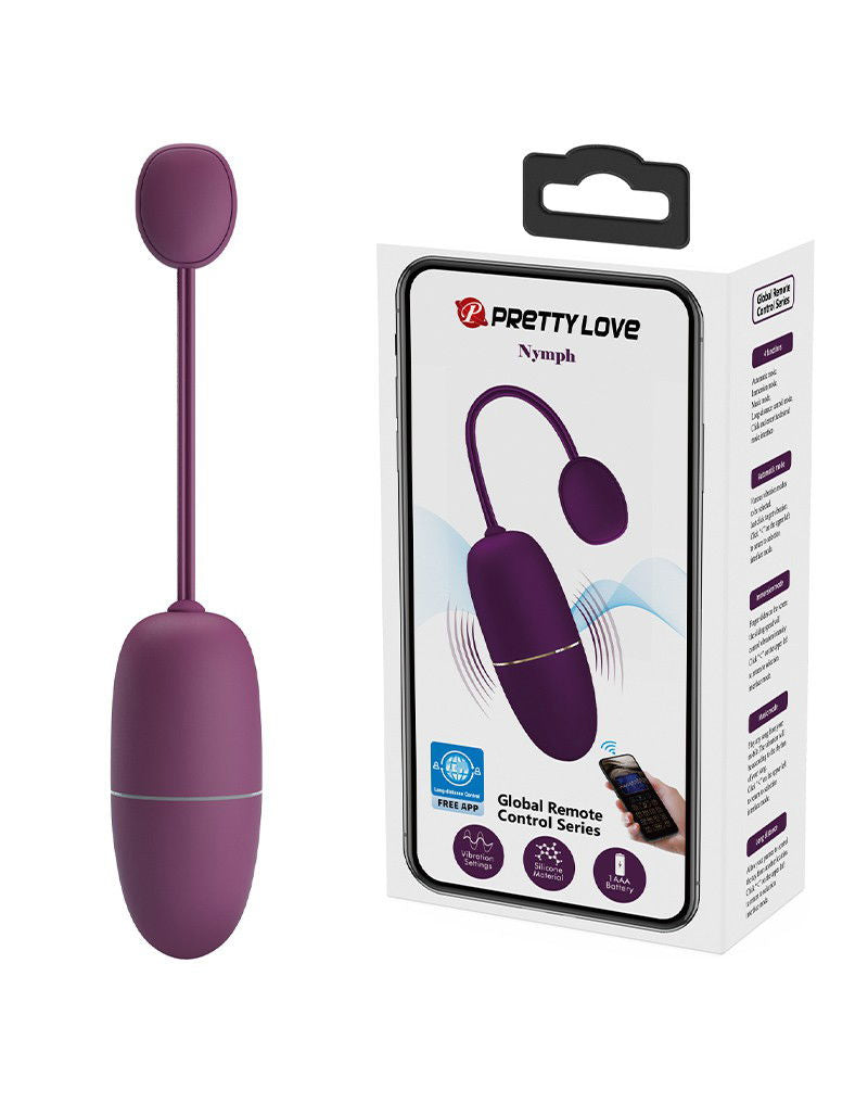 Pretty Love - Nymph - Draagbare Vibrator met Appbediening - Paars