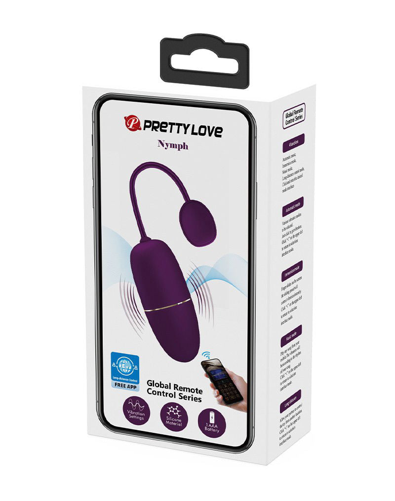 Pretty Love - Nymph - Draagbare Vibrator met Appbediening - Paars