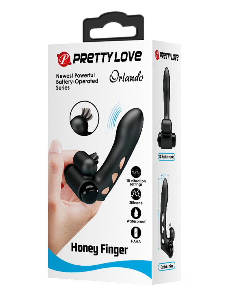 Pretty Love - Orlando - Vingervibrator - Zwart