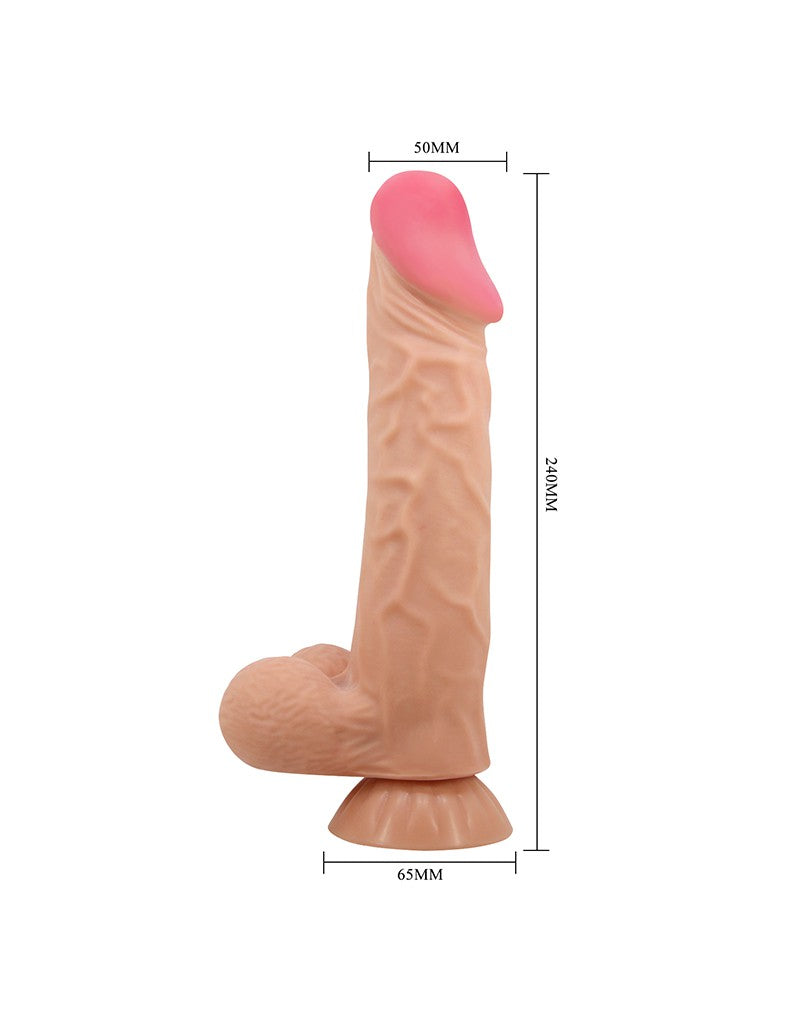 Pretty Love - Orton - Sliding Skin 24 cm (Ø 5 cm) - Nude