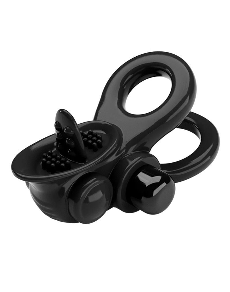 Pretty Love - Passionate Ring - Vibrerende Cockring - Zwart