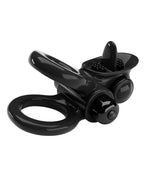 Pretty Love - Passionate Ring - Vibrerende Cockring - Zwart