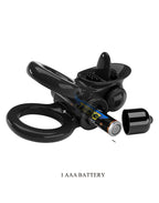 Pretty Love - Passionate Ring - Vibrerende Cockring - Zwart