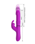Pretty Love - Reese - Thrusting Rabbit Vibrator - Roze
