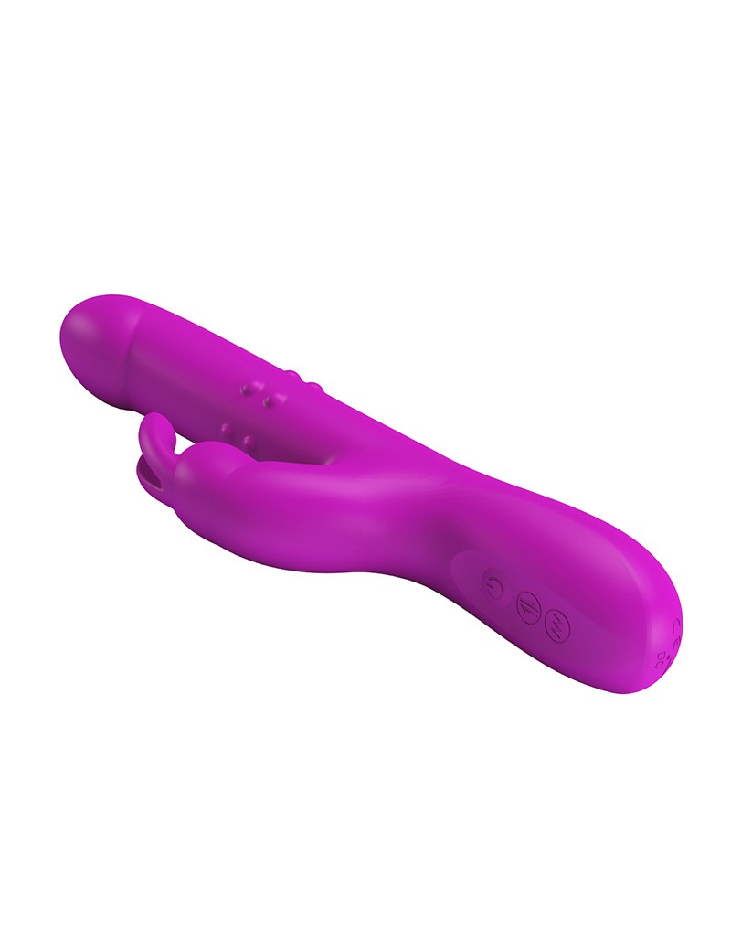 Pretty Love - Reese - Thrusting Rabbit Vibrator - Roze