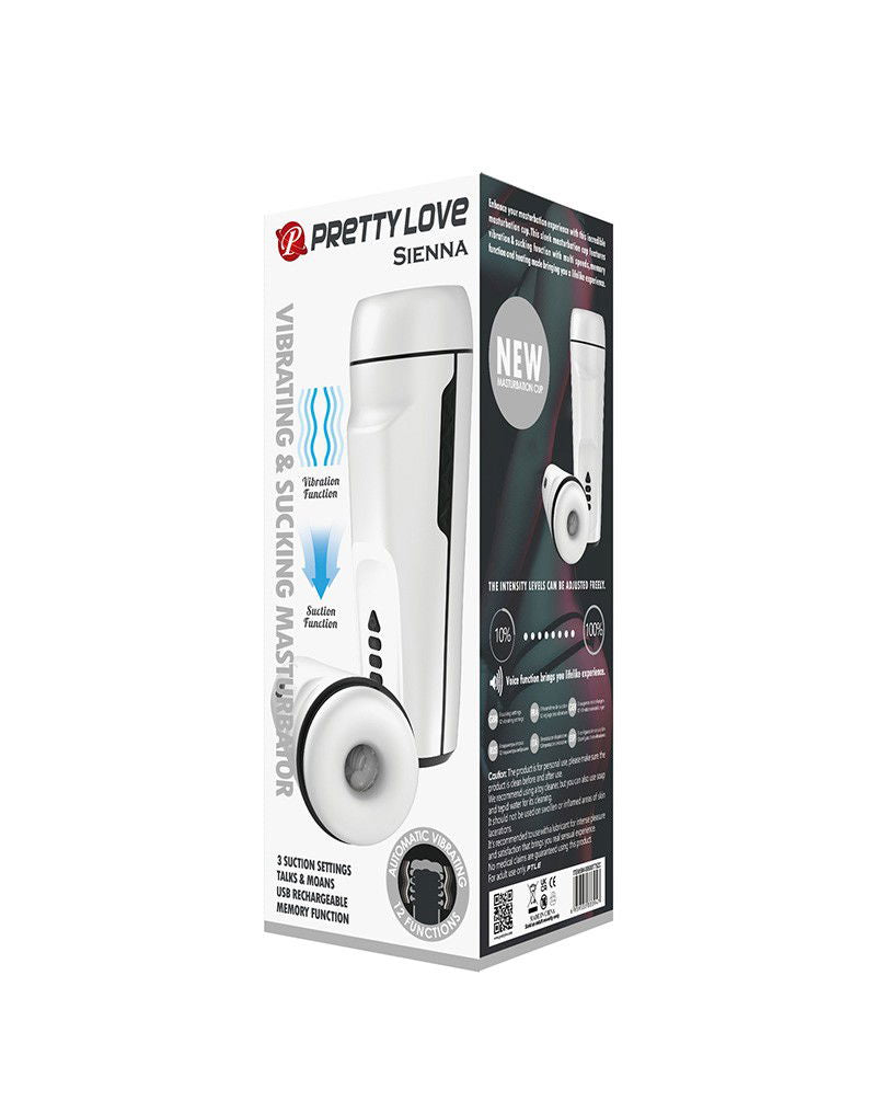 Pretty Love - Sienna - Automatisch Vibrerende Masturbator met Zuig- en Kreunfunctie