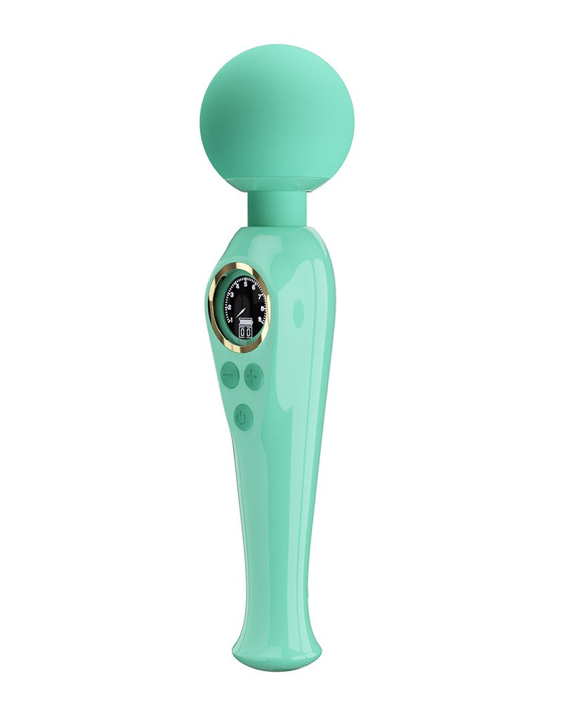 Pretty Love - Skyler - Wand Vibrator met Digitaal LED Display - Blauw
