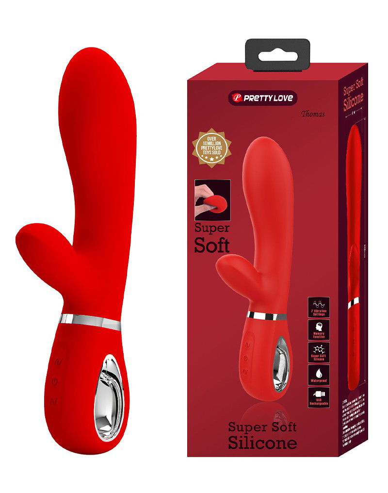 Pretty Love - Thomas -Rabbit Vibrator - Rood