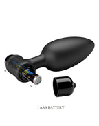 Pretty Love - Vibra Buttplug II - Vibrerende Buttplug - Zwart