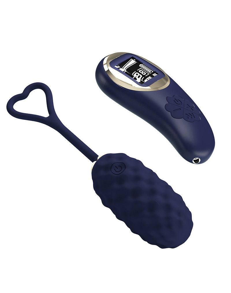 Pretty Love - Vivian - Ei-vibrator met afstandsbediening - Donkerblauw