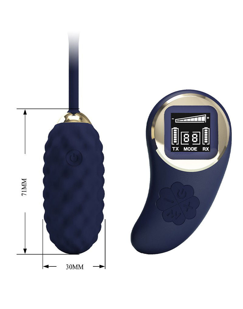 Pretty Love - Vivian - Ei-vibrator met afstandsbediening - Donkerblauw