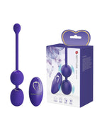 Pretty Love - Willie-Youth - Vibrerende Kegelballetjes met Afstandsbediening - Paars