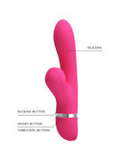 Pretty Love - Willow - Rabbit Vibrator met Zuigfunctie - Roze