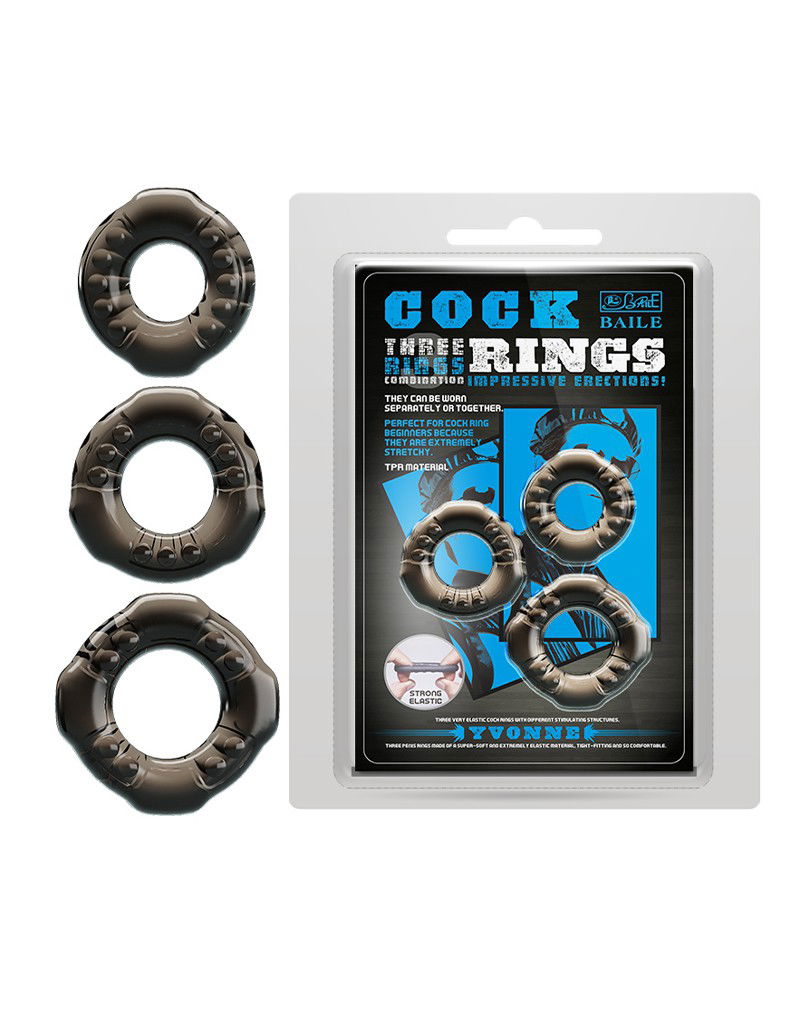Pretty Love - Yvonne - Cockring Set - Zwart