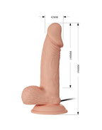 Pretty Love - Zebulon - Realistic Vibrating Dildo 19.4 cm - Nude