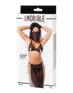 Amorable by Rimba - Buikdanseres set (4 delig) - One Size - Zwart
