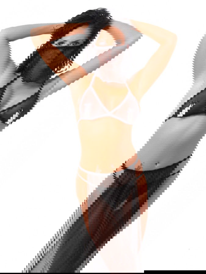 Amorable by Rimba - Buikdanseres set (4 delig) - One Size - Zwart