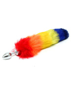 Rimba - Buttplug met regenboog staart (unisex)