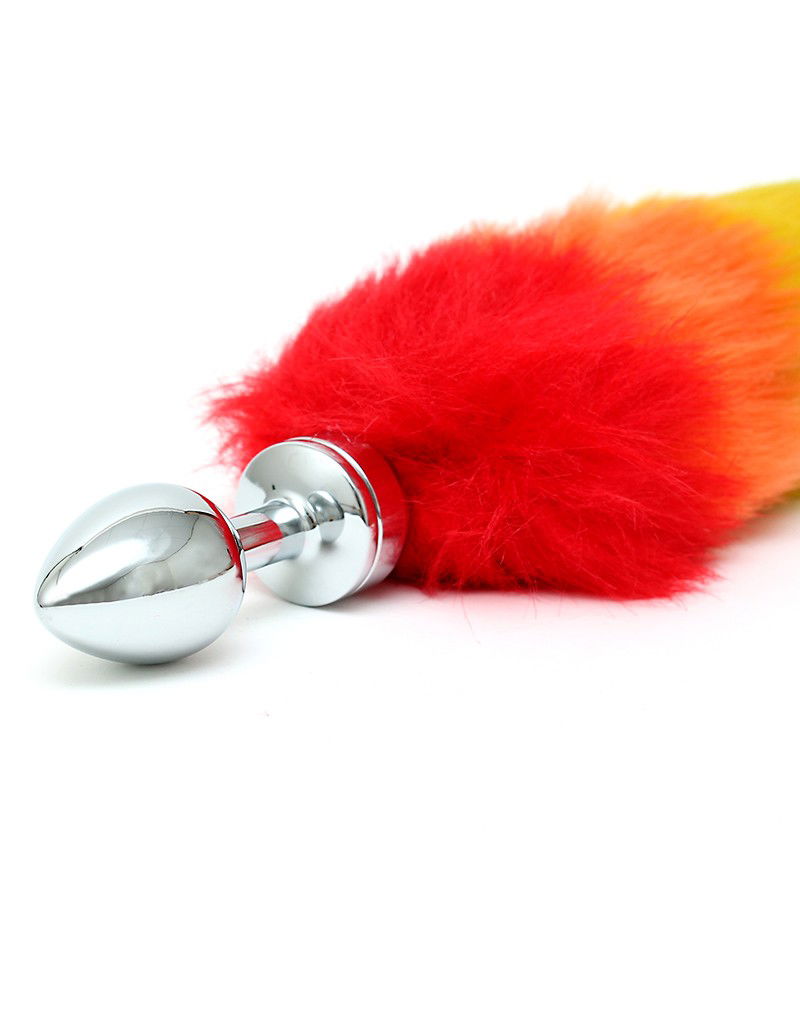 Rimba - Buttplug met regenboog staart (unisex)
