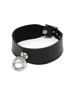 Rimba - Halsband met grote ring, 4 cm. breed