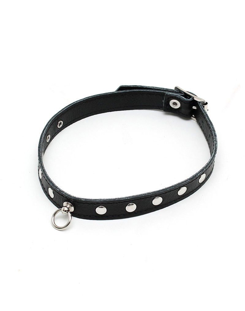 Rimba - Halsband  1.5 cm. breed, versierd met studs