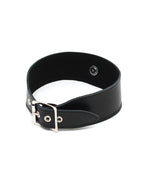 Rimba - Halsband met grote ring, 4 cm. breed