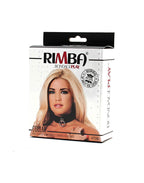 Rimba - Halsband met grote ring, 4 cm. breed