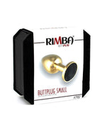 Rimba - GOUDEN Buttplug KLEIN met kristal (unisex)