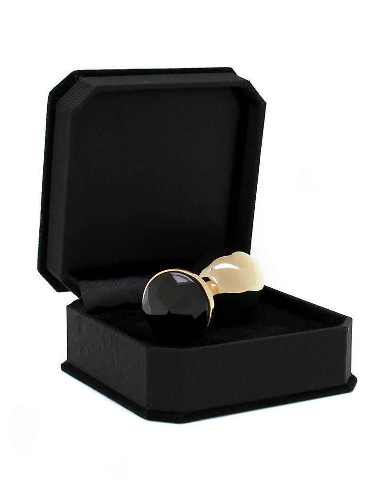 Rimba - GOUDEN Buttplug KLEIN met kristal (unisex)