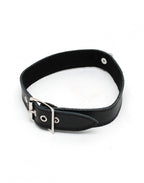 Rimba - Halsband  2.5 cm. breed, glad zonder siernieten