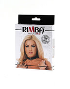 Rimba - Halsband  2.5 cm. breed, glad zonder siernieten