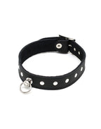Rimba - Halsband  2.5 cm. breed, versierd met nieten