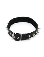 Rimba - Halsband  2.5 cm. breed, versierd met spikes