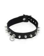 Rimba - Halsband  2.5 cm. breed, versierd met spikes