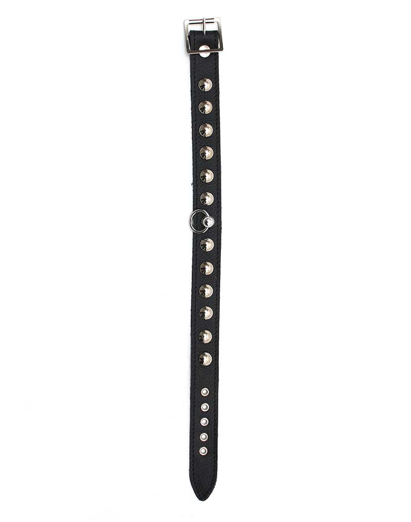 Rimba - Halsband  2.5 cm. breed, versierd met studs