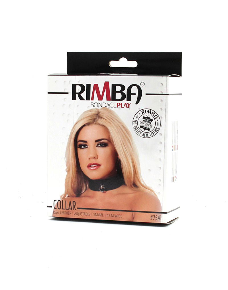 Rimba - Halsband met ring, 4 cm. breed