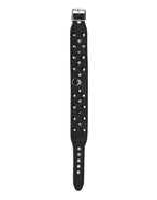 Rimba - Halsband  4 cm. breed, versierd met spikes