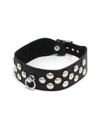 Rimba - Halsband  4 cm. breed, versierd met studs