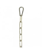 Rimba - Ketting, gelast met 2 karabijn haken 100 cm.