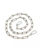 Rimba - Ketting, gelast met 2 karabijn haken 100 cm.