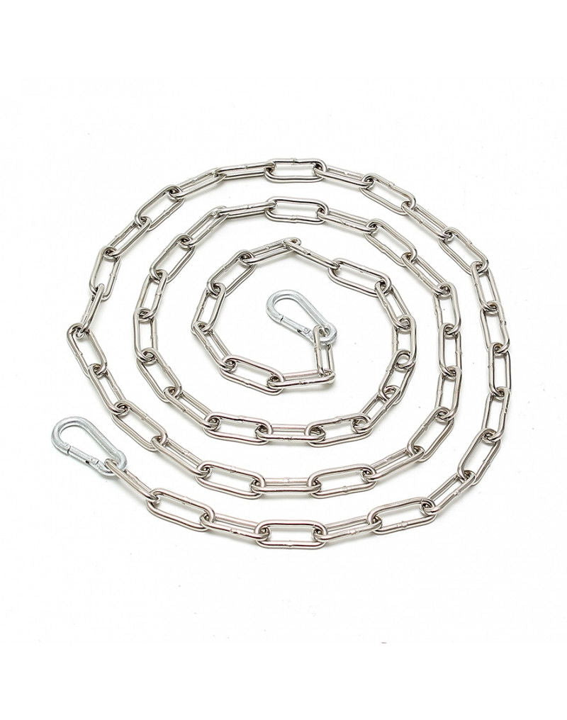 Rimba - Ketting, gelast met 2 karabijn haken 200 cm.