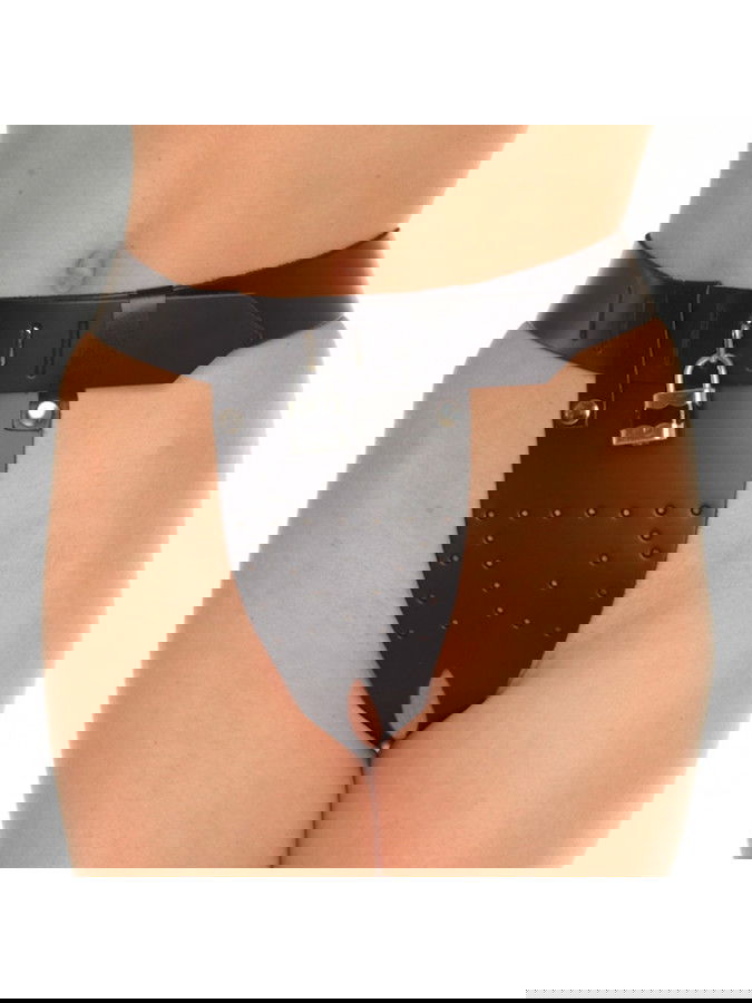 Rimba - Kuisheid slip met twee gaten in het kruis, incl. hangslot