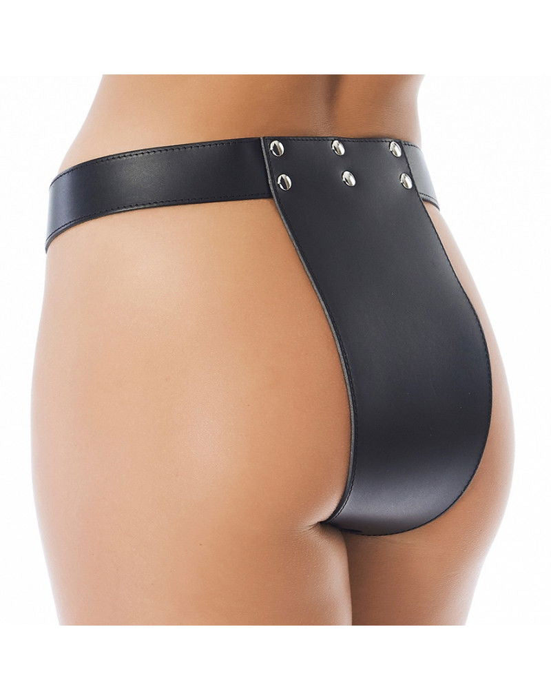Rimba - Kuisheid slip met twee gaten in het kruis, incl. hangslot