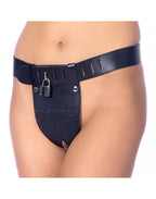 Rimba - Kuisheid slip met twee gaten in het kruis, incl. hangslot