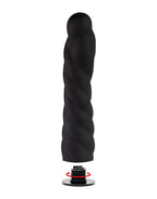Rimba Latex Play - Verwisselbare Dildo voor Strap-on - Zwart