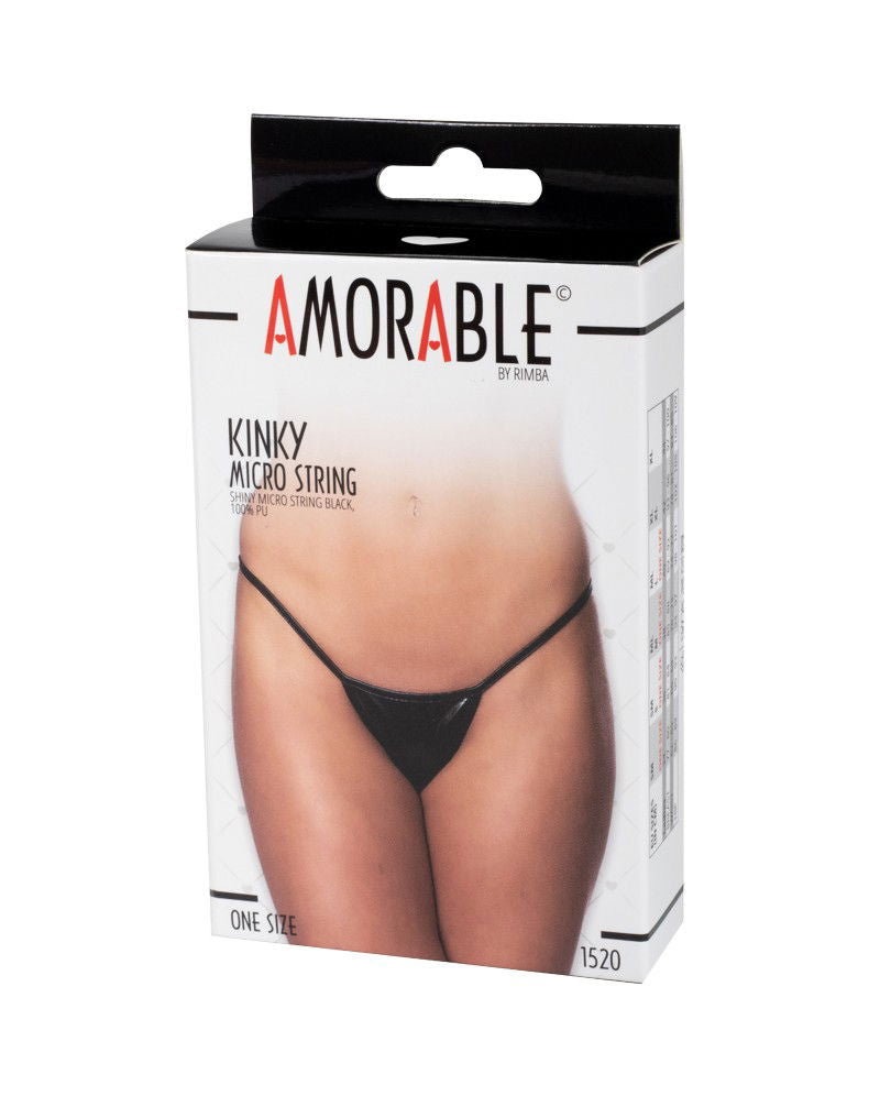 Amorable by Rimba - Mini String - One Size - Zwart