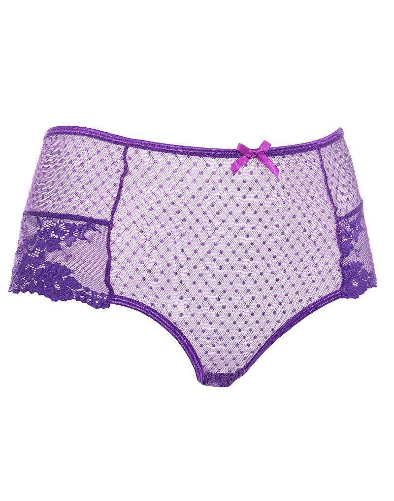 Amorable by Rimba - Slip met Open Achterkant - One Size - Paars