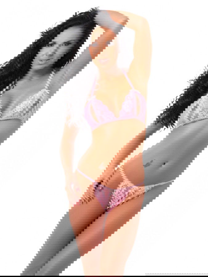 Amorable by Rimba - Open Bikini - One Size - Roze