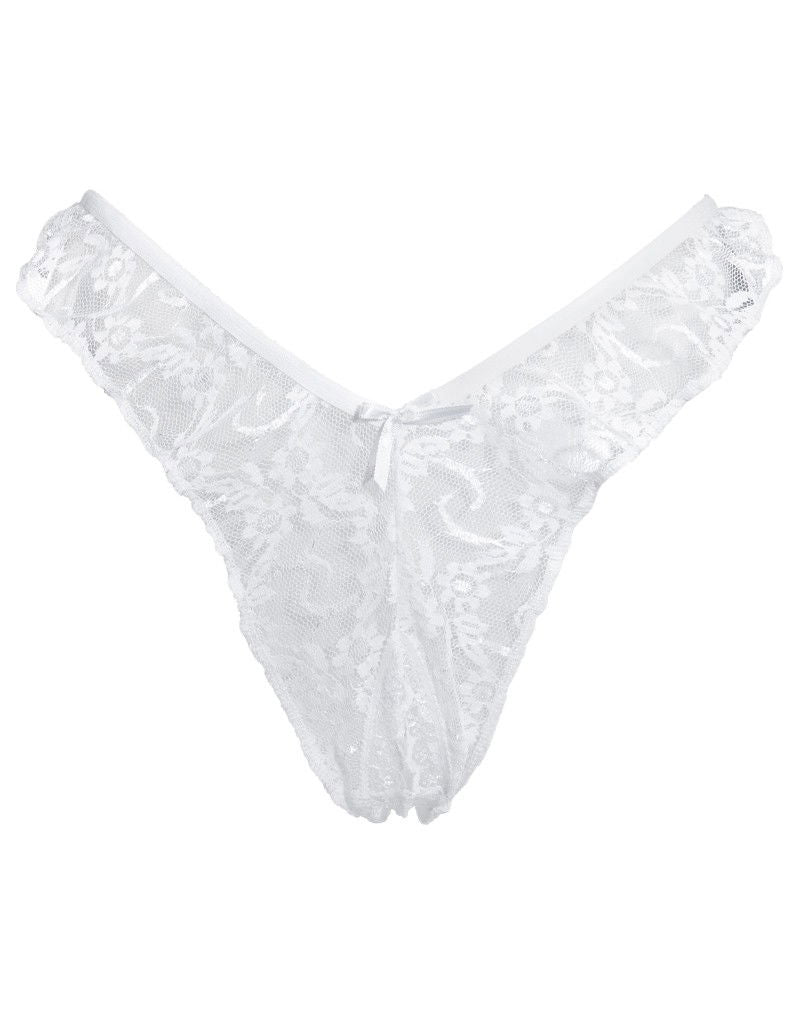 Amorable by Rimba - Open Brazilian Slip - One Size - Wit