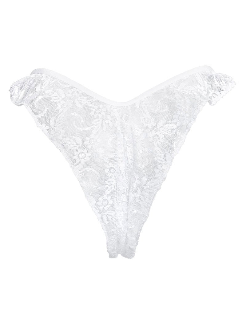 Amorable by Rimba - Open Brazilian Slip - One Size - Wit